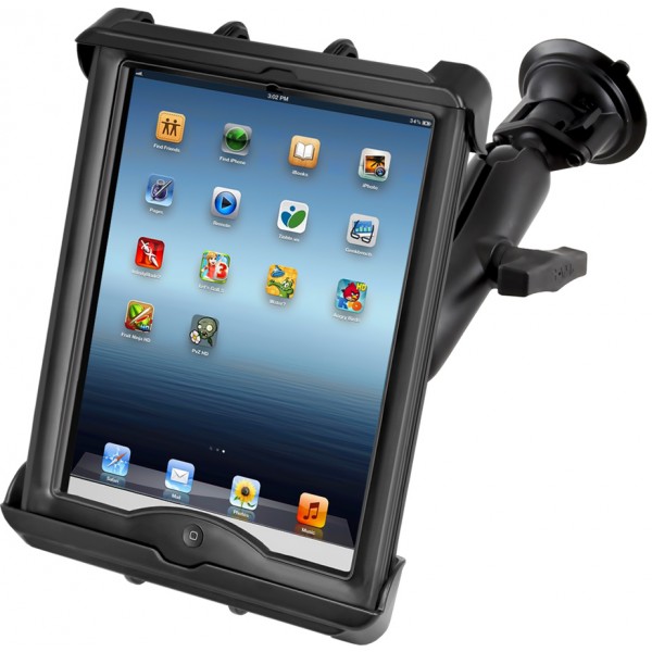 Support Tab-Tite™ avec ventouse Twist-Lock™ pour Apple iPad Gen 1-4 avec  coque